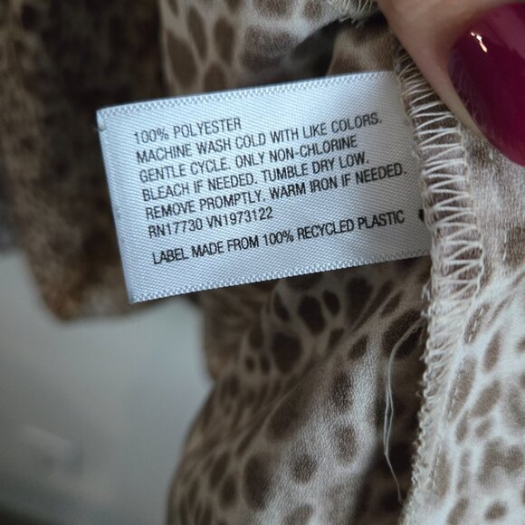 Target A New Day Oversized Swing Style Short Sleeve Dress Animal Print Size XS - Picture 6 of 9